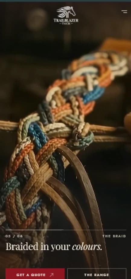 TrailBlazer Tack mobile site